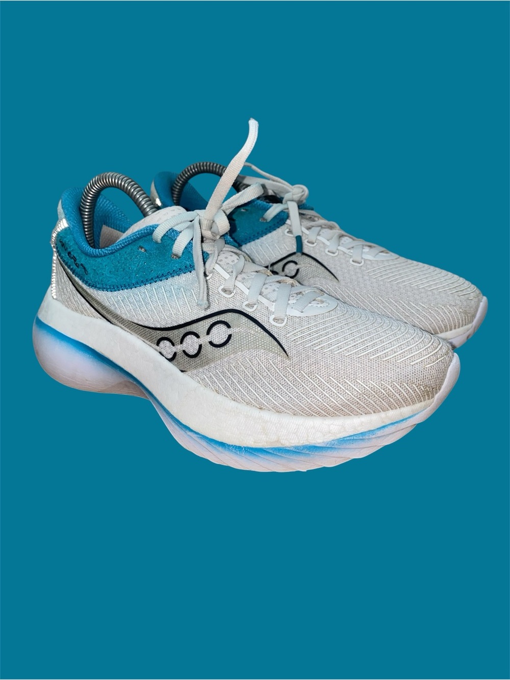 Women's Saucony Kinvara Pro, White/Ink, Size 8